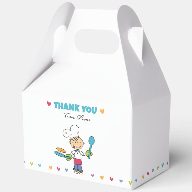 Kids’ Pancake Party Favor Box Geschenkschachtel (Vorderseite)