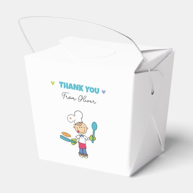 Kids’ Pancake Party Favor Box Geschenkschachtel (Rückseite)
