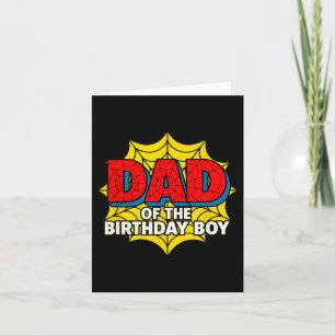Kids Papa des Geburtstagsjungen Sder Thema Party M Karte