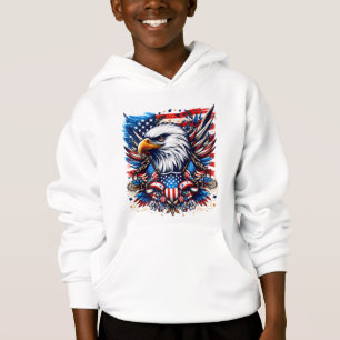 Kids Patriotic Flag Hoodie