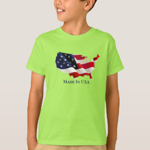 Kids Patriotic Flag T - Shirt
