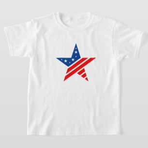 Kids Patriotic Star T - Shirt