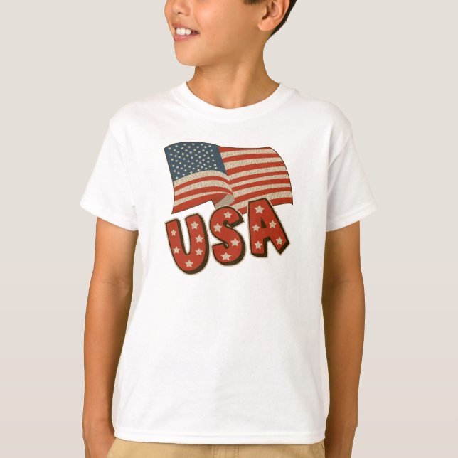 Kids Patriotic T Shirt (Vorderseite)