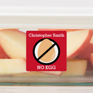 Kids Personalisiert Egg Allergie Symbol Nr. Ei Etiketten