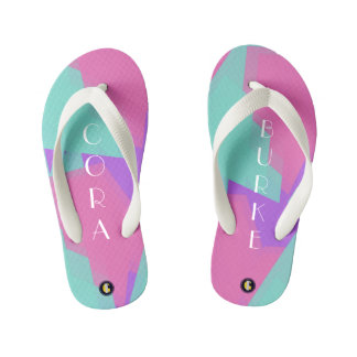 KIDS Personalisiert Flip Flops (Bubblegum Fun)