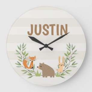 Kids Personalisierte Acryl-Wandklemme Große Wanduhr