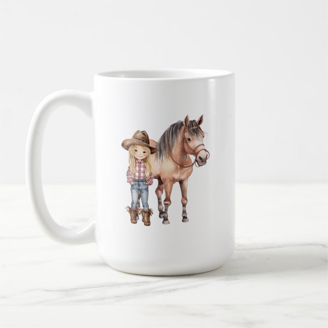 Kids Pferde Tasse (Links)