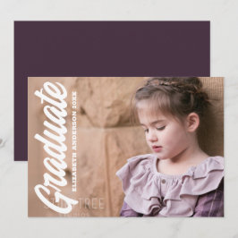 Kids Photo Graduation Ankündigung