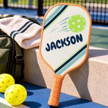 Kids Pickleball mit individuellem Namen, Nummer un