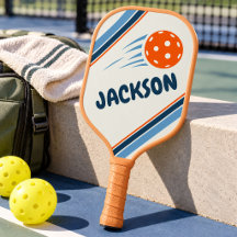 Kids Pickleball mit individuellem Namen, Nummer un