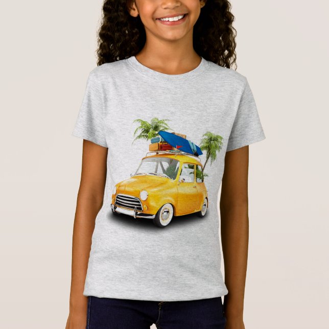 Kids' Picnic Car Printed T - Shirt (Vorderseite)