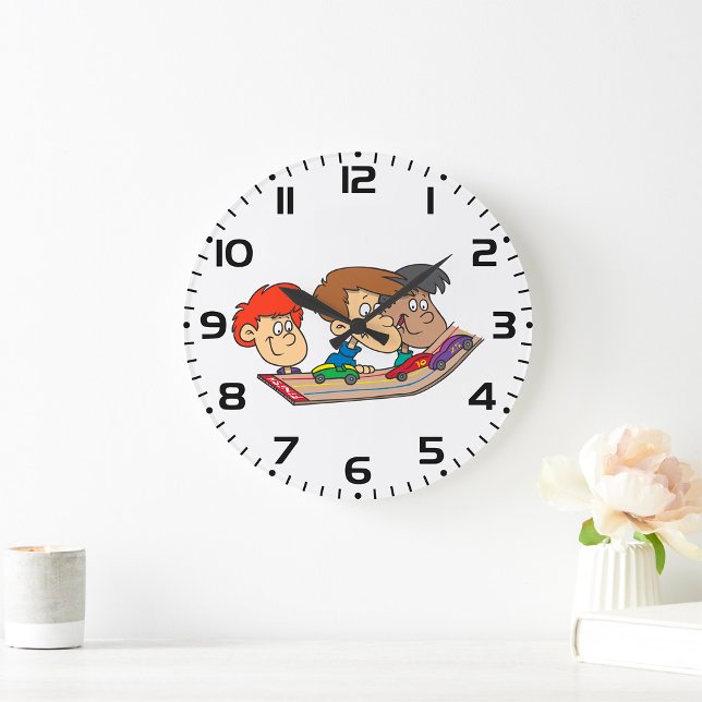 Kids Pinewood Derby Car Race Große Wanduhr (Von Creator hochgeladen)