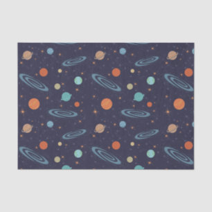 Kids Planets Solar System Galaxy Sparkling Stars Seidenpapier