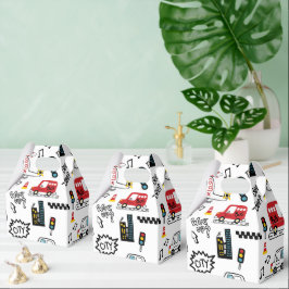 Kids Playful Transport Pattern  Geschenkschachtel