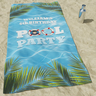 Kids Pool Party - Geburtstagsfeier Strandtuch