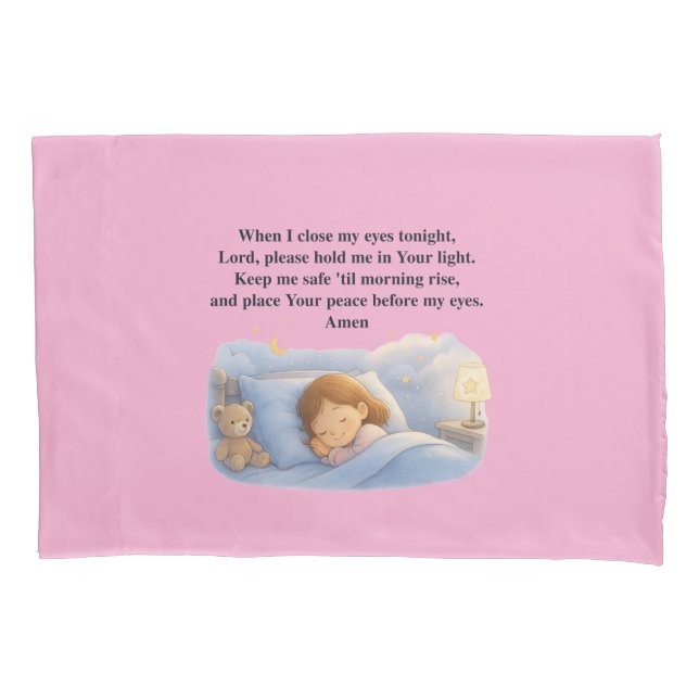 Kids Prayer Kissenbezug (Vorderseite)