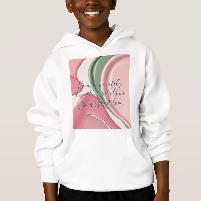 Kids pullover hoodie in stylish graphic (Vorderseite)