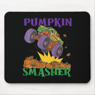 Kids Pumpkin Smasher Monster Truck Halloween Mousepad