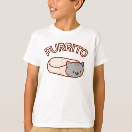 Kid's PURRITO Cat Burrito T - SHIRT