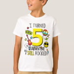Kids Quarantine Birthday Shirt Boys Quarantine<br><div class="desc">Wir sind in verrückten Zeiten,  aber wir müssen diese besonderen Geburtstage noch feiern! Alter in diesem Design ist personalisierbar!</div>