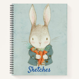 Kids Rabbit Sketch Notizbuch
