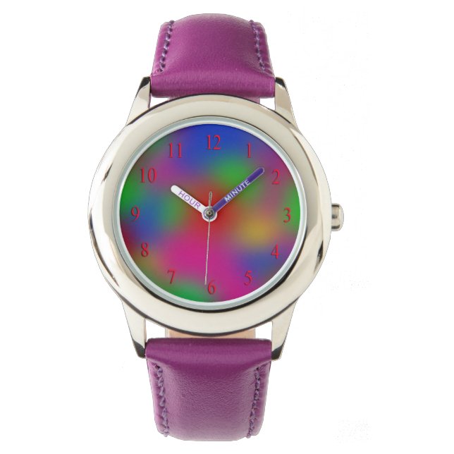 Kids Rainbow Watch Armbanduhr (Vorderseite)