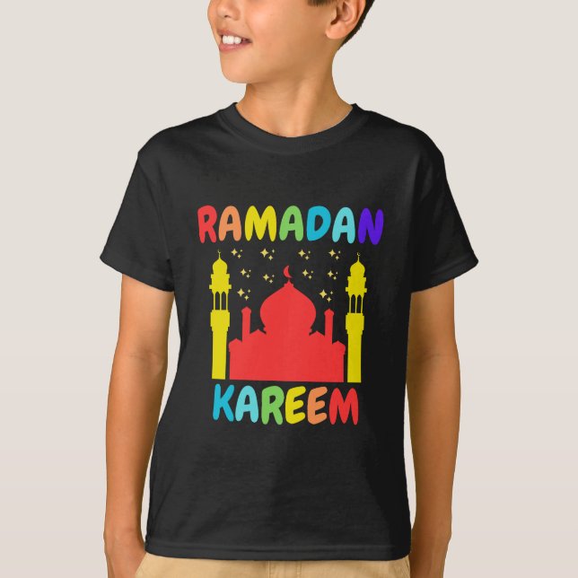 Kids Ramadan Kareem for Boys Youth Ramadan Monat T T-Shirt (Vorderseite)