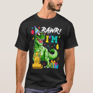 Kids Rawr I m 1 1. Geburtstag Rex Dinosaur Party T-Shirt