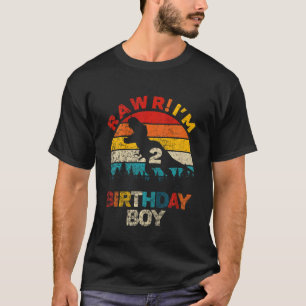 Kids Rawr Im 2 Dinosaur Rex 2. Geburtstag Junge 2 T-Shirt
