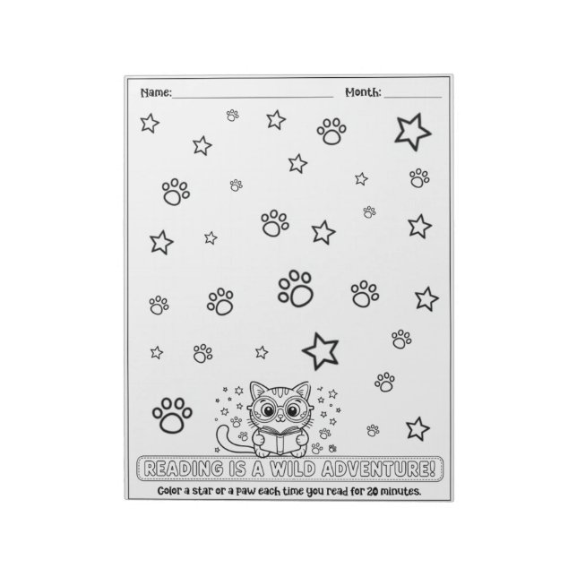 Kids Reading Log, Homeschool Reading Books Notizblock (Rotiert)