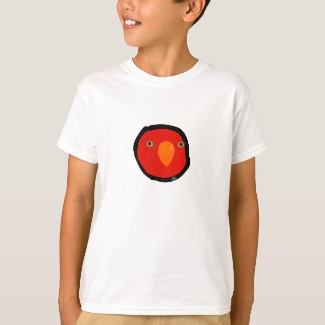 KIDS Red Birb "GUMI" T-Shirt (Vorderseite)