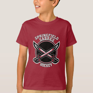 Kids Red Springfield Sabers T - Shirt