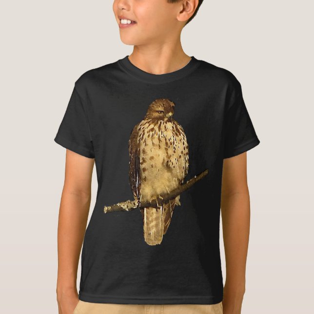 Kids Red Tail Hawk T-Shirt (Vorderseite)