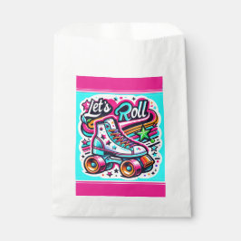 Kids Retro Roller Skaten Gastgeschenk Bag Geschenktütchen
