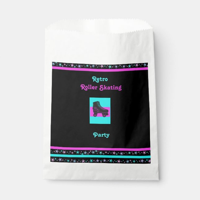 Kids Retro Roller Skaten Gastgeschenk Bag Geschenktütchen (Vorderseite)