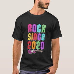 Kids Rocken Seit 2020 Shirt Gitarren Thema 3. Gebu