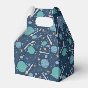 Kids Rocket Ship Jupiter Saturn Planet Stars Geschenkschachtel