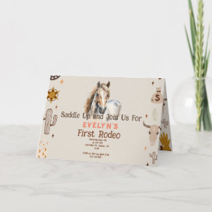 Kids Rodeo Cowboy Rustikaler Western Einladung
