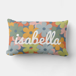 Kids Room farbenfrohe Retro-Blume Lendenkissen