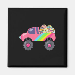 Kids Rosa Monster Truck Eier Ostereier-Suche Ki Magnet