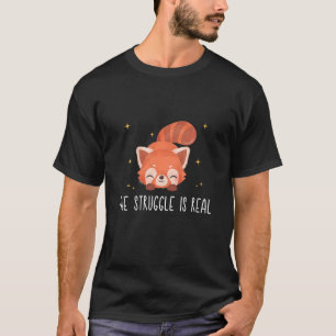Kids Roter Panda der Kampf ist echt Roter Panda T-Shirt