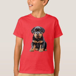 Kid's Rottweiler Puppy T - Shirt