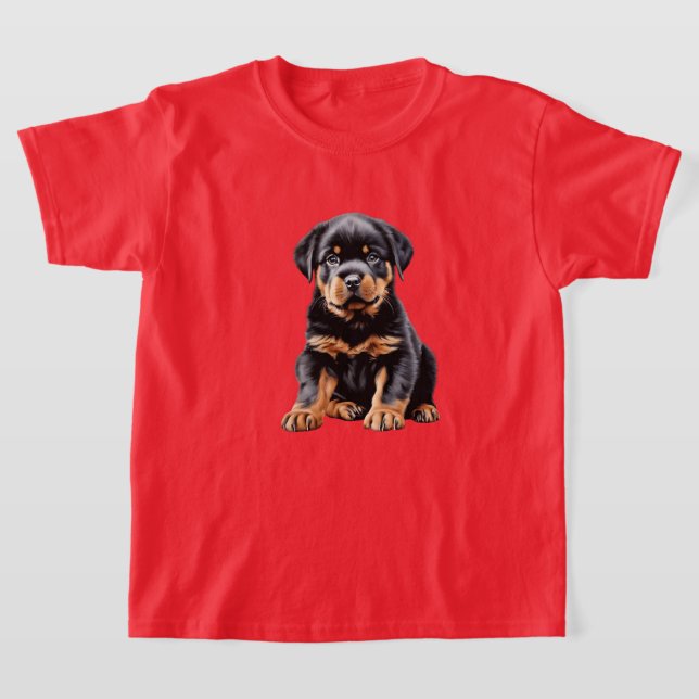 Kid's Rottweiler Puppy T - Shirt (Ablage )