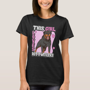 Kids Rottweiler Zitat Rottie This Girl Lieben Rott T-Shirt