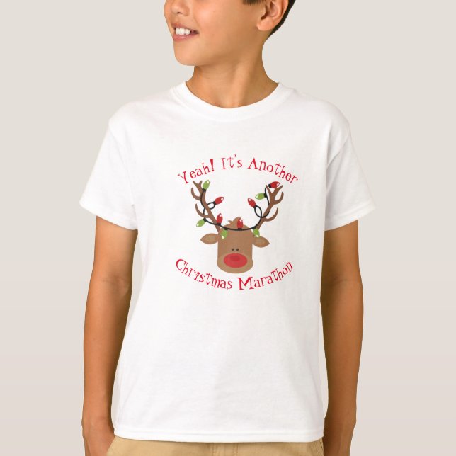 Kids Rudolph Weihnachts-T - Shirt (Vorderseite)