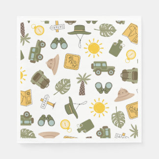 Kid's Safari Birthday Party Serviette