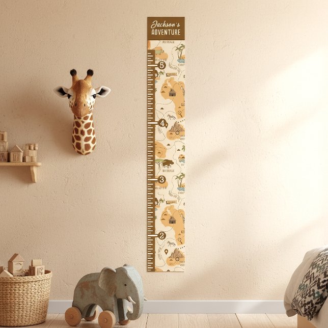 Kid's Safari Map Growth Chart ID1269 Poster (Von Creator hochgeladen)