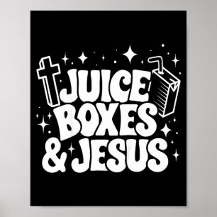 Kids Saftbox Held und Jesus Diabetes-Bewusstsein Poster
