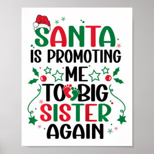 Kids Santa bewirbt mich wieder zur großen Schweste Poster