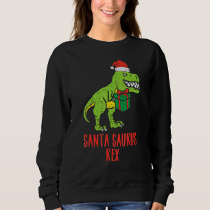 Kids Santa Saurus Rex Dino Kinder Weihnachten Klei Sweatshirt